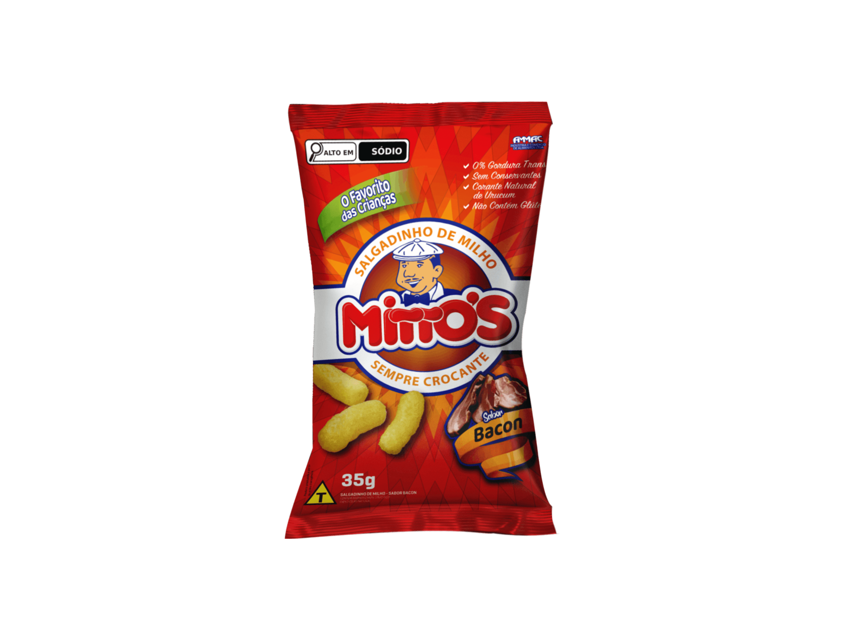 Salgadinho de milho Mitto´s bacon 35g